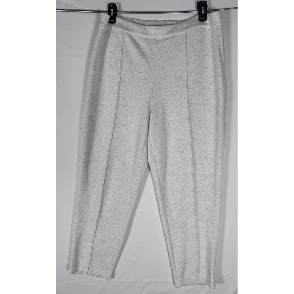 Elie Tahari Women's XL Light Gray Knit Lounge Pants Pull On Elastic Waist